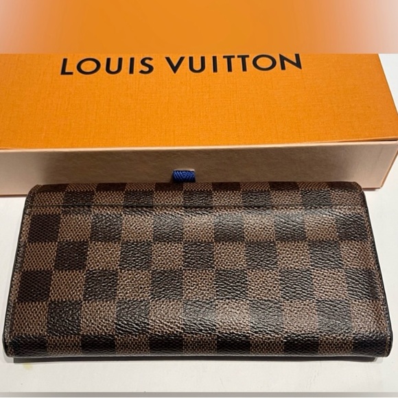 Louis Vuitton Damier Ebene Sarah Wallet Posh Authentic,Chipped & Full inclusion. - Picture 3 of 14